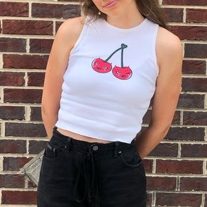 Brandy Melville cherry tank top.